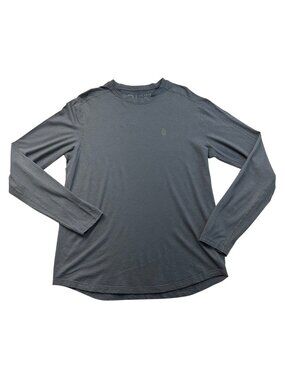 Trew Gear Merino Wool Long Sleeve Crew Neck Base Layer Shirt Size Mens M Gray